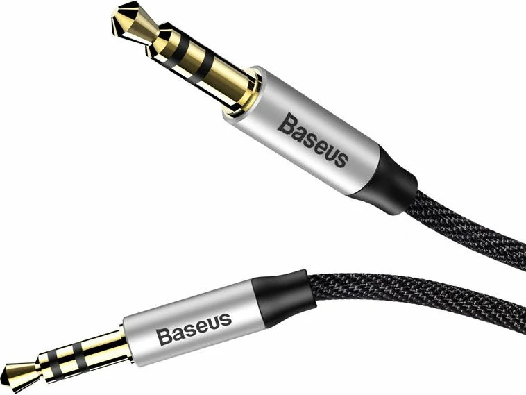 Kabllo audio Baseus Yiven Audio M30 3.5mm Jack–3.5mm Jack 1m, e zezë