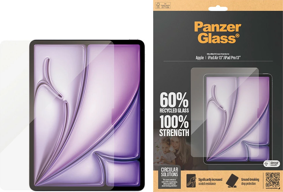 Mbrojtës ekrani PanzerGlass për iPad Air 13/Pro 13, transparent