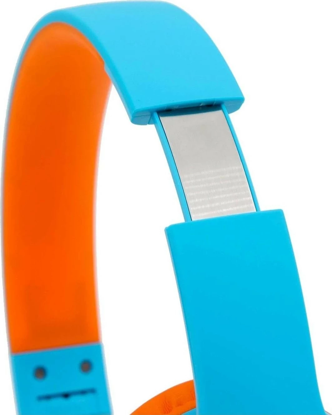 Kufje PowerLocus PLED Kids, Bluetooth, LED, on-ear, kaltër/portokalli