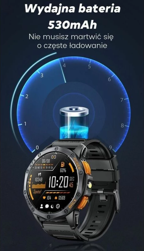 Smartwatch për meshkuj Gravity, e zezë
