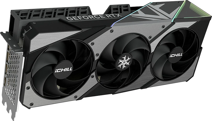 Kartë grafike Inno3D GeForce RTX 5070 Ti iChill X3, 16GB GDDR7, 3 fana, RGB