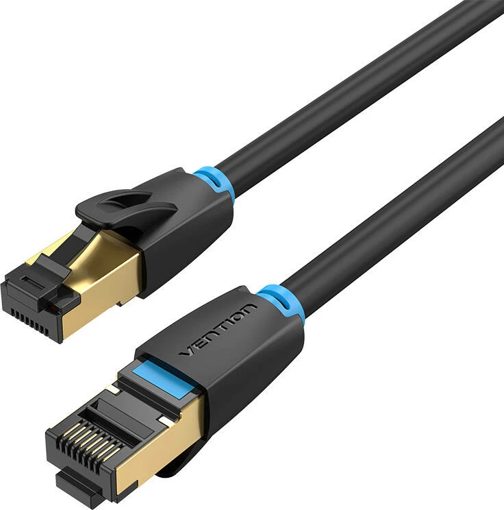 Kabllo rrjeti Vention IKABF CAT8 SFTP, 1m, 40Gbps, e zezë
