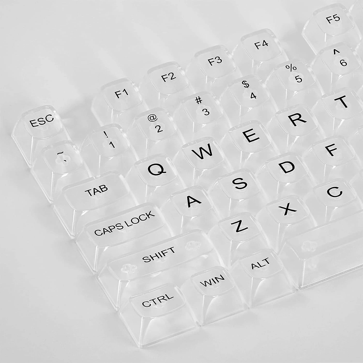 Set kapakë taste, Redragon Crystal A135, PBT, 147 copë, transparente