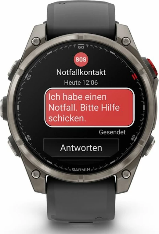 Orë sportive Garmin Fenix 8 PRO AMOLED 47mm Sapphire Titanium, e zezë