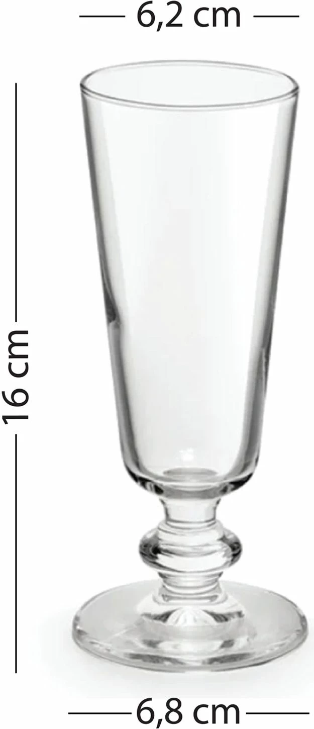 Set gotash prej qelqi (4 copë), Hermia Concept, Pure 180 - ari, transparent