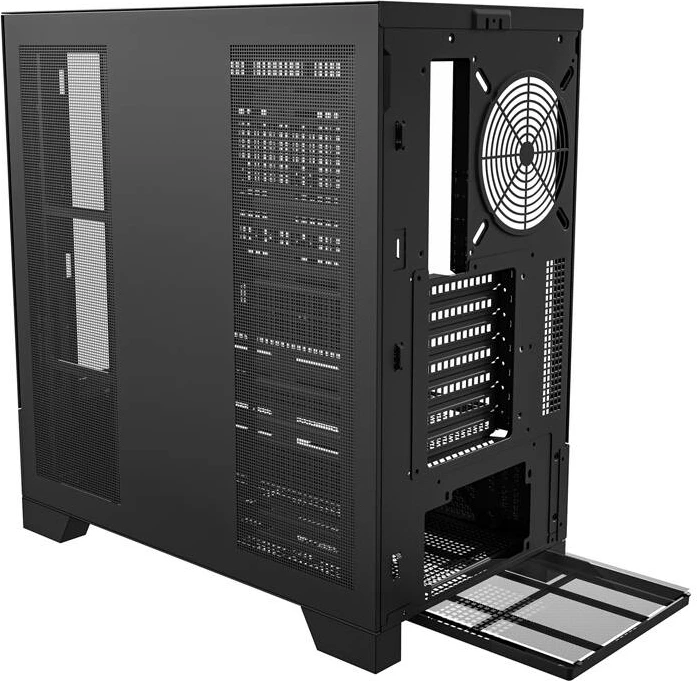 Kasë Darkflash DY451, Big Tower, pa ventilatorë, e zezë
