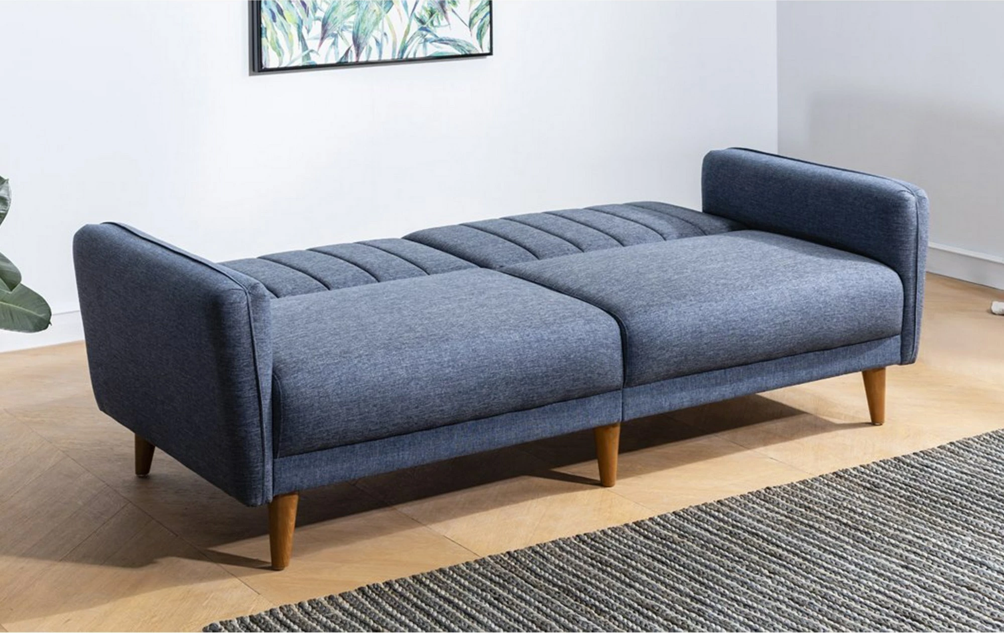 Divan-krevat 3 vendesh, ngjyrë e kaltër e errët, Atelier del Sofa