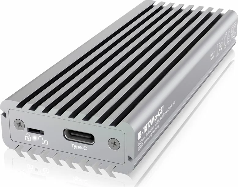 Kasë eksterne për SSD M.2 NVMe Icy Box IB-1817Ma-C31, USB-C 3.2 Gen 2, 10Gb/s, alumini, argjendtë 2