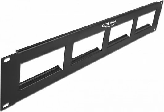 Patch panel DeLOCK Easy 45 19", 2U, 4 hapje, i zi