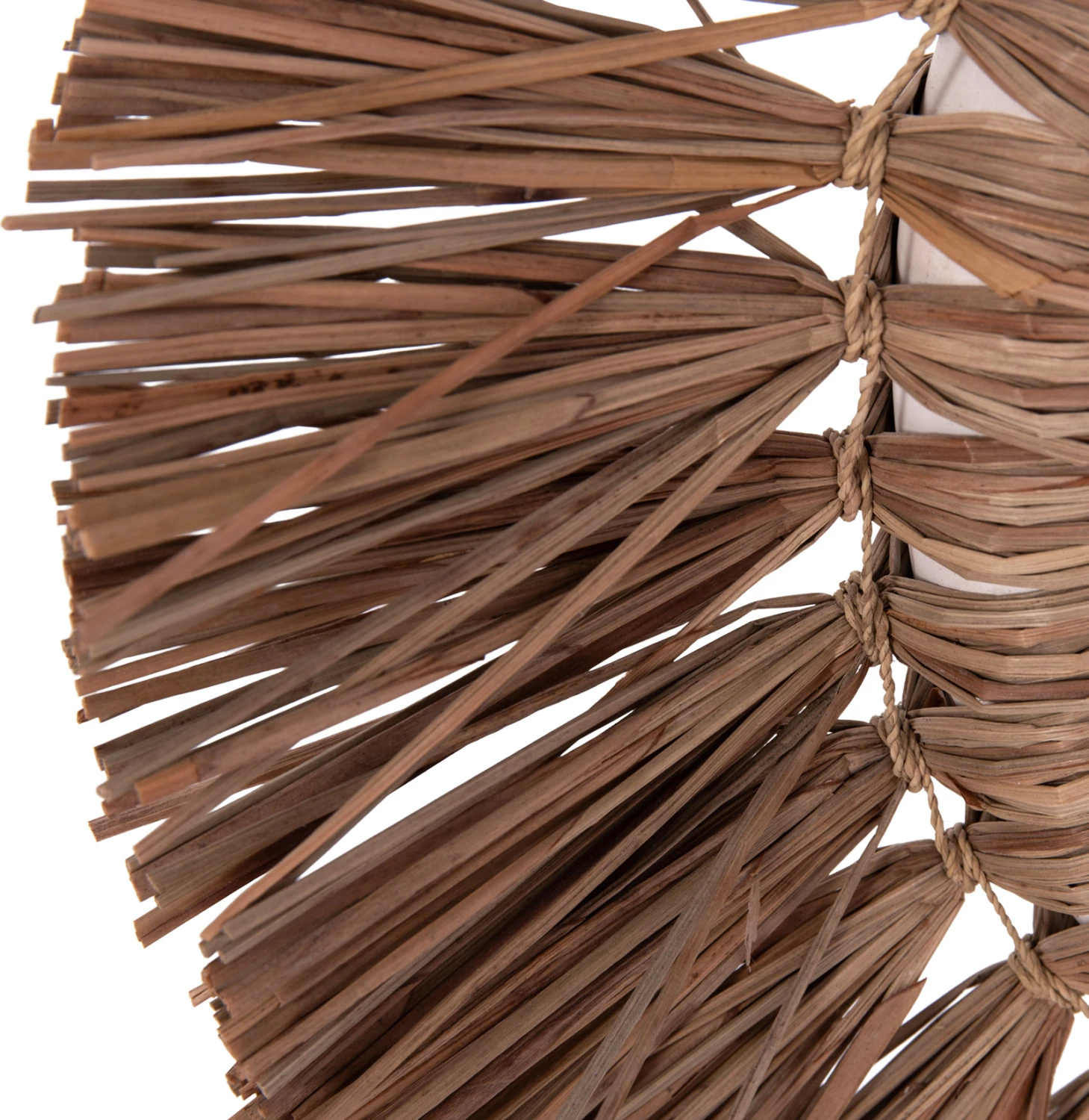 Vazo dekorative tavoline ALICA, terrakotë e bardhë, me bar, FH4668.02L, 64x22x38cm