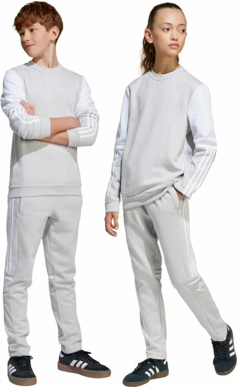 Pantallona sportive për fëmijë adidas, të hirtë