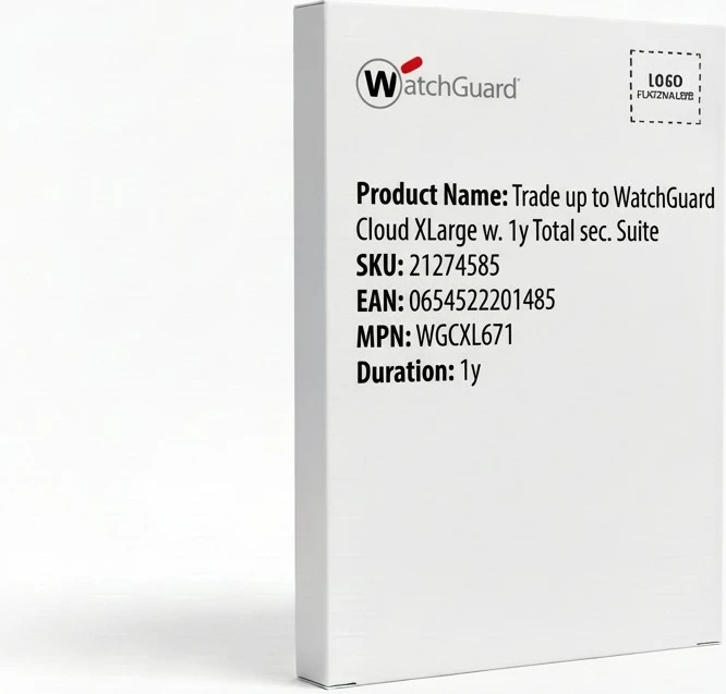 Licencë softueri WatchGuard Cloud XLarge, Trade-up, Total Security Suite, 1 vit