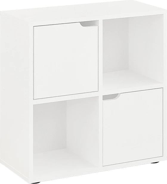 Raft librash Bookel, ngjyrë e bardhë, 59.6x27.5x60.4cm