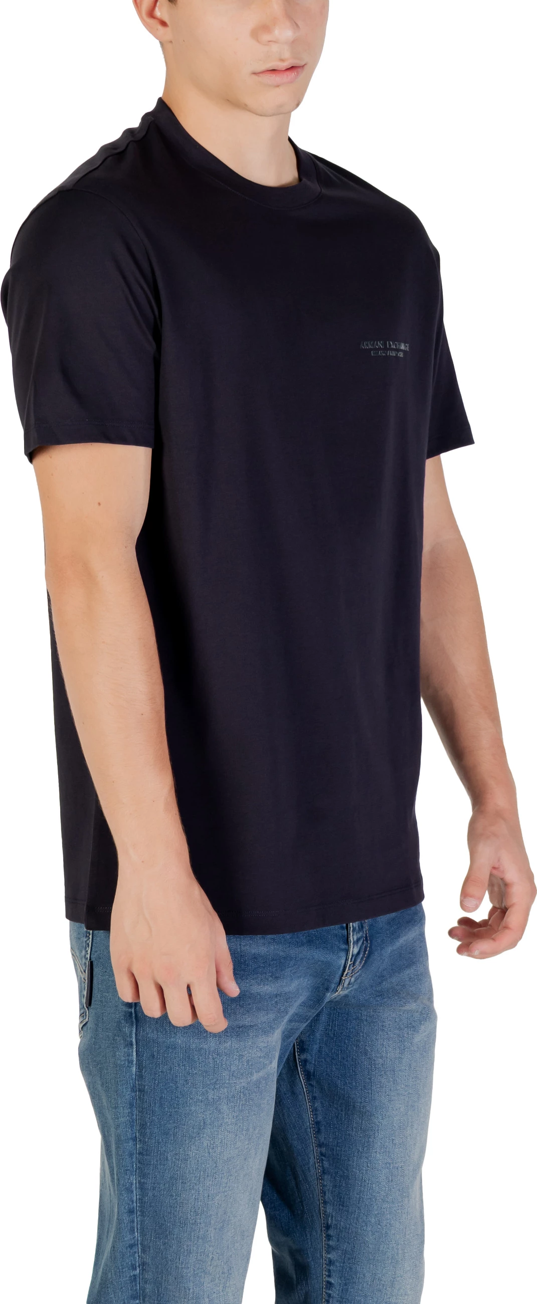 Maicë për meshkuj Armani Exchange XM001281 AF10361, blu e errët [Madhësia: XS]