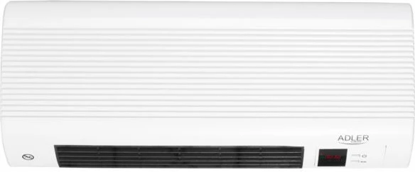 Perde ajri me ngrohje ADLER AD7714 2200 W, element qeramik, telekomandë, e bardhë