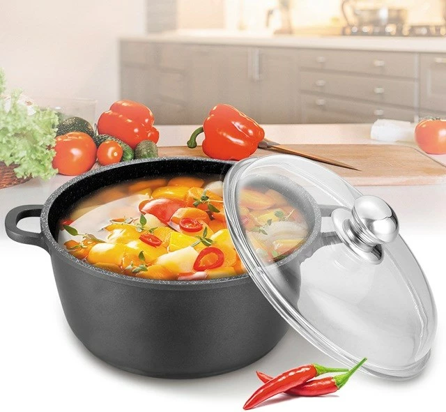 Tenxhere Maestro MR-4624C me kapak, 24 cm, 4 l, e zezë