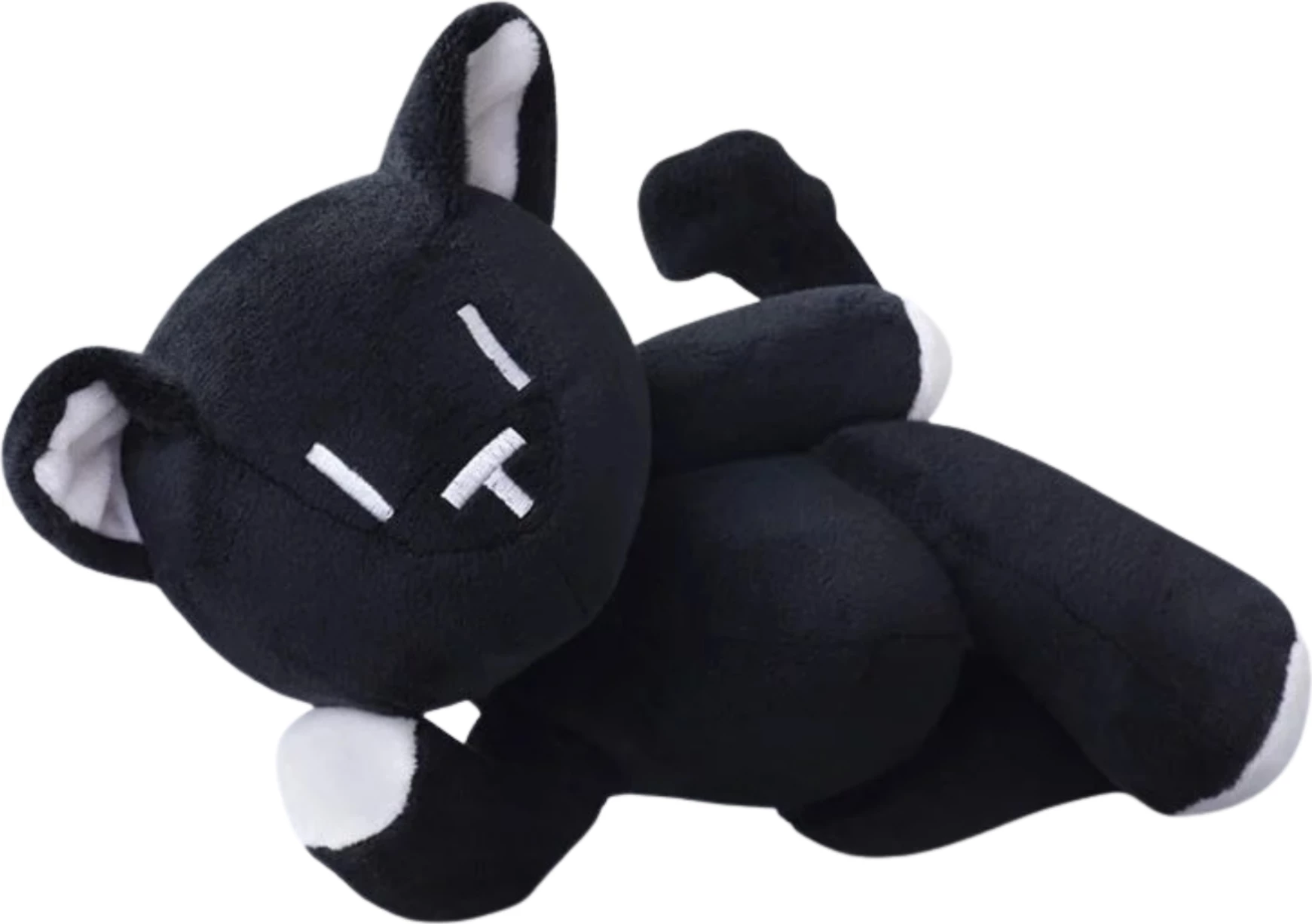 Pelush Action Doll Square Enix Mr. Mew (The World Ends With You Final Remix), 26 cm, zi/bardhë