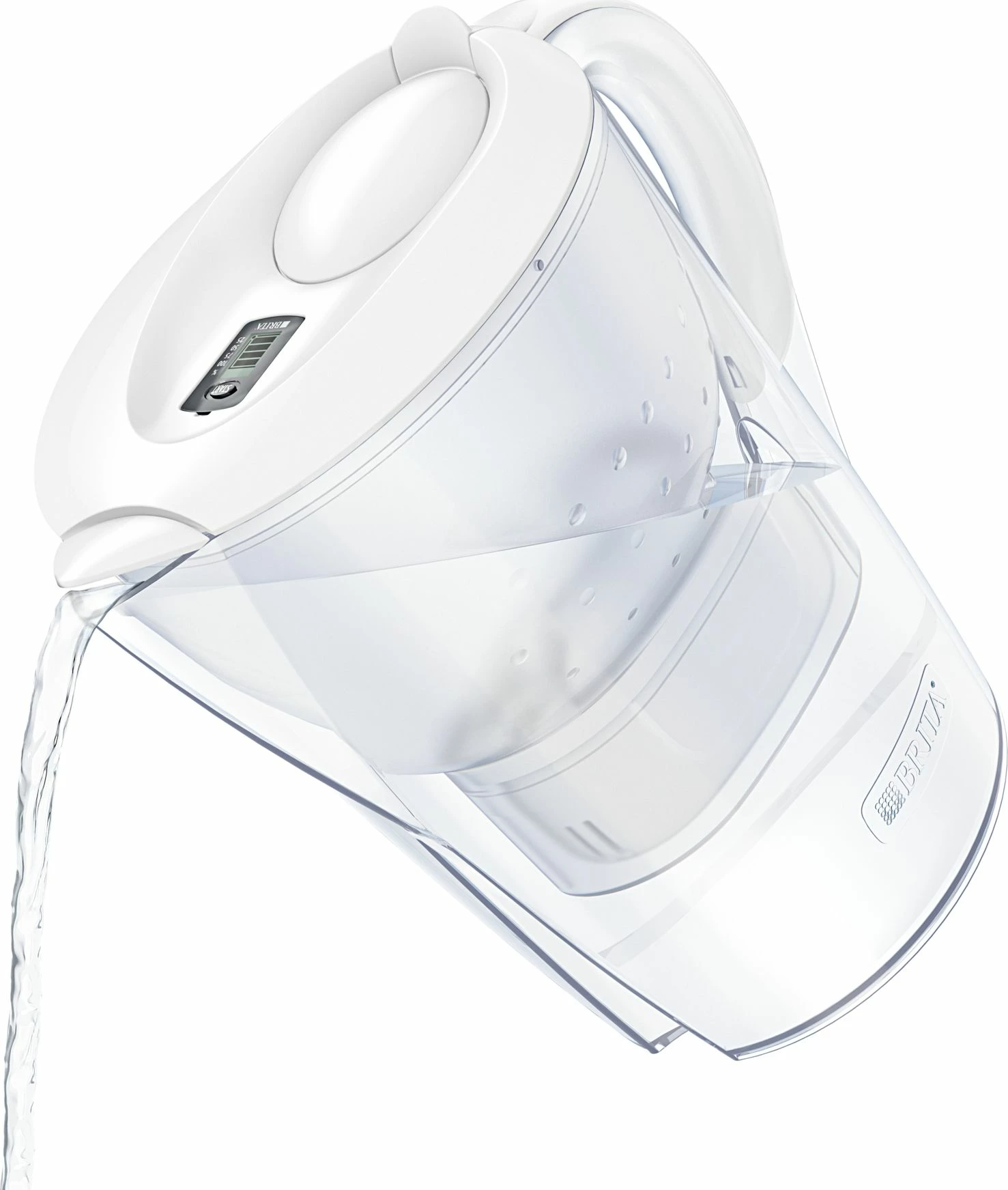 Bokall filtrues uji Brita Marella XL 3.5 L (2.0 L ujë i filtruar), me indikator elektronik, 1 filtër, i bardhë