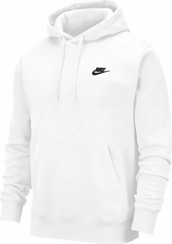 Duks për meshkuj Nike NSW Club Hoodie BV2654-100, i bardhë [Madhësia: S]