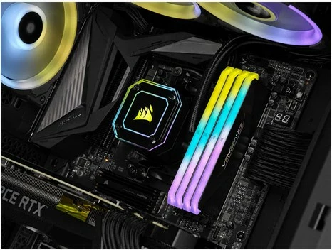 RAM Memorje Corsair Vengeance RGB 64GB (2x32GB) DDR4 3600MHz, e zezë