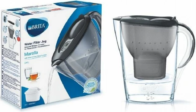ibrik filtrues uji BRITA Marella + 1 Maxtra Pro, 2.4l, grafit