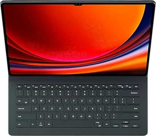 Mbështjellës tastierë Samsung Galaxy Tab S9 Ultra, QWERTZ, Gjermanisht, e zezë
