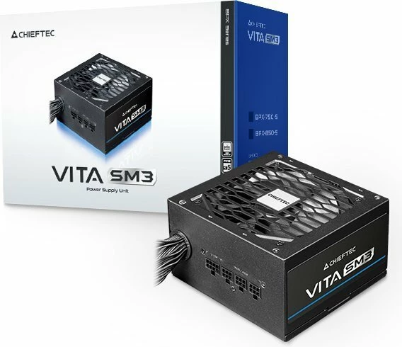 Furnizues rryme Chieftec Vita SM3 BPX-650-C 650W 80+ Bronze semi-modular ATX 3.1, i zi