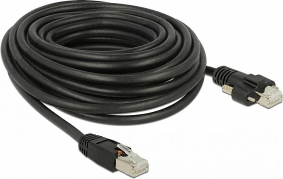 Kabllo rrjeti DeLOCK 85672, Cat6 S/FTP, RJ-45, 10 m, e zezë