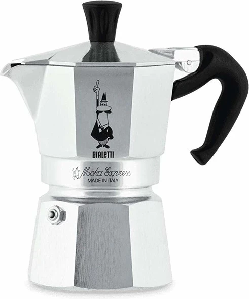 Kafjezë Bialetti Moka Express, Alumin, Zi