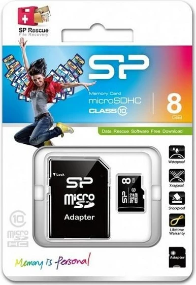 Kartë memorie microSDHC Silicon Power, 8GB 7