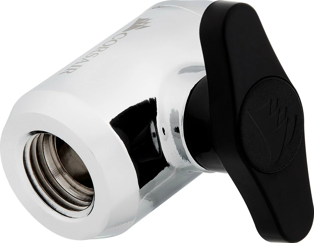 Valvul topore Corsair Hydro X Series XF Ball Valve, Chrome