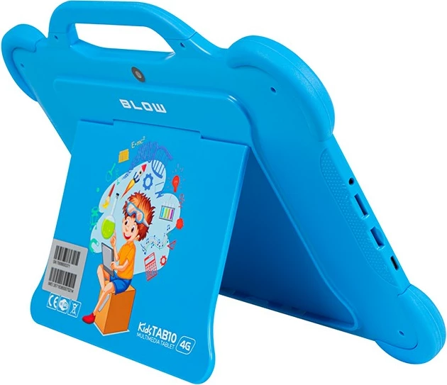 Tablet për fëmijë BLOW KidsTAB10 4G, 10.1", 4GB RAM, 64GB, Android 12, Kaltër me mbështjellës