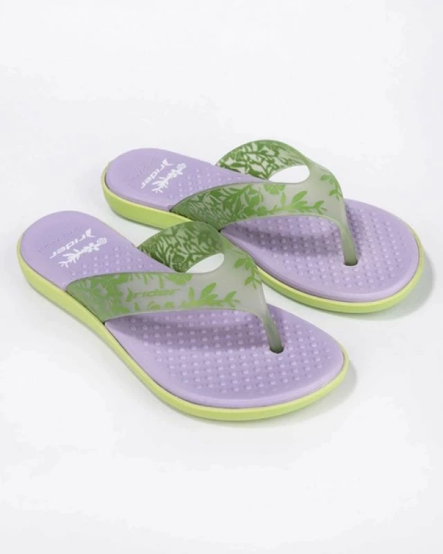 Flip-flopa për femra Rider, vjollcë e gjelbër