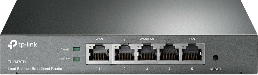 Router TP-Link TL-R470T+, Ethernet WAN, Fast Ethernet, Ngjyrë e zezë