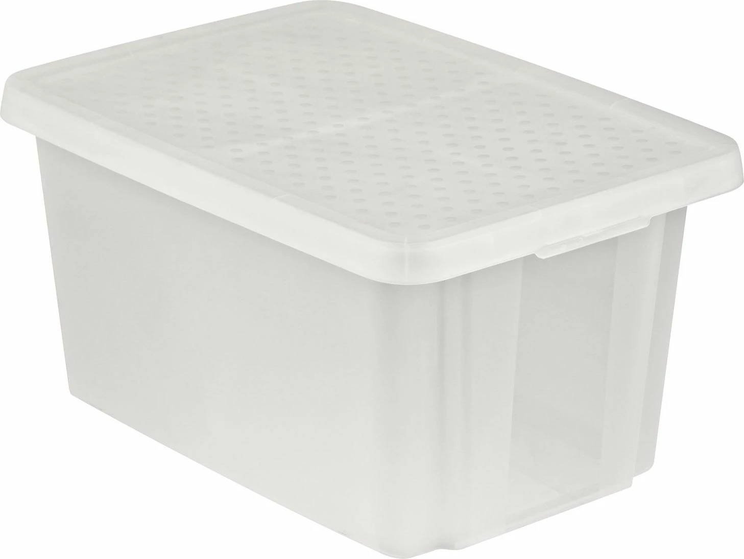 Kuti ruajtëse me kapak Curver Essentials 45 L 225405, transparente