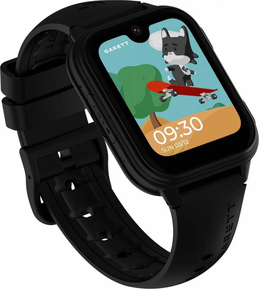 Smartwatch, Garett, Kids Vibe AI 4G, ekran 1.78" AMOLED, GPS, nanoSIM, 8 GB, IP67, i zi, set me 9 ngjitëse