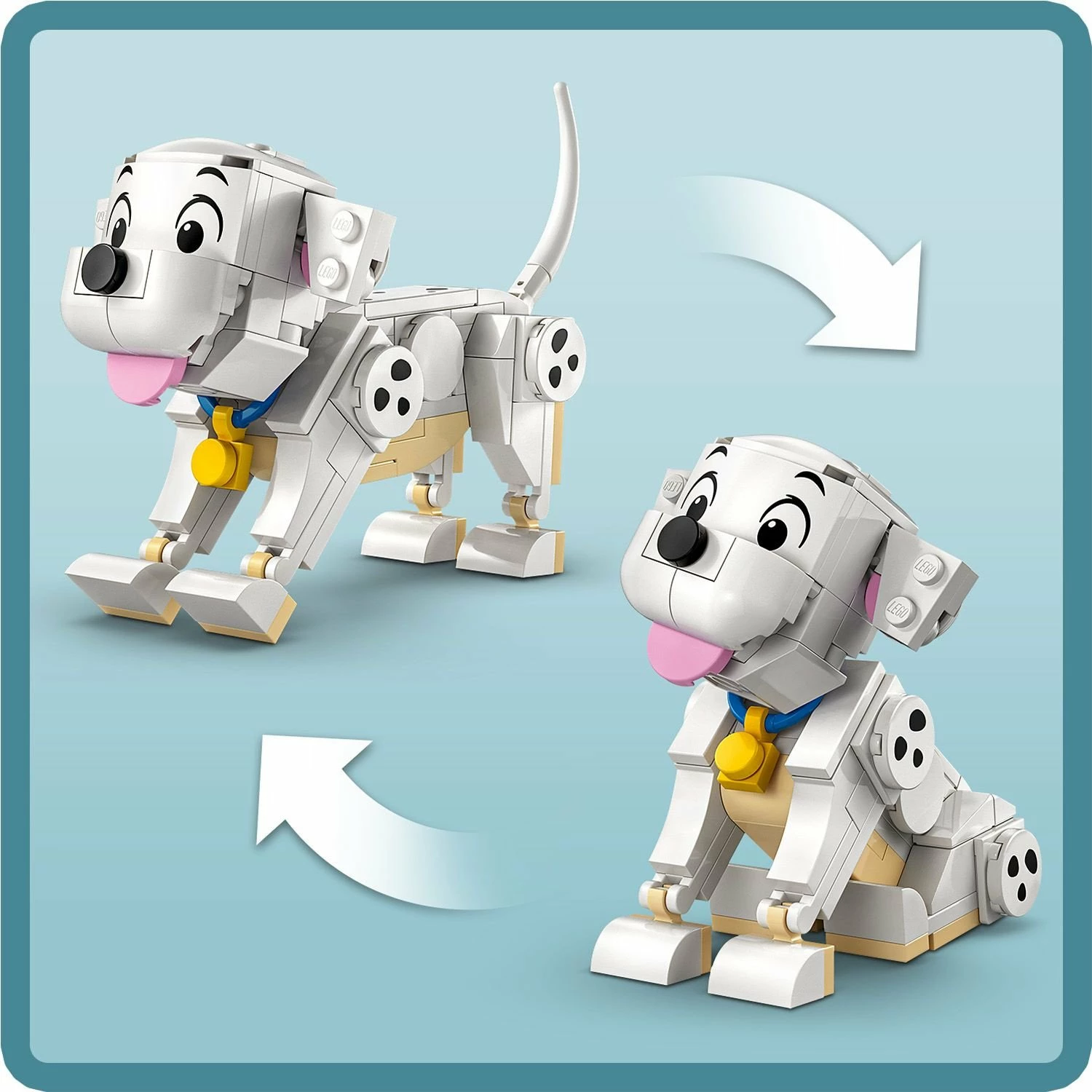 Set LEGO Disney 43271 Lucky & Penny 101 Dalmatians, 268 pjesë