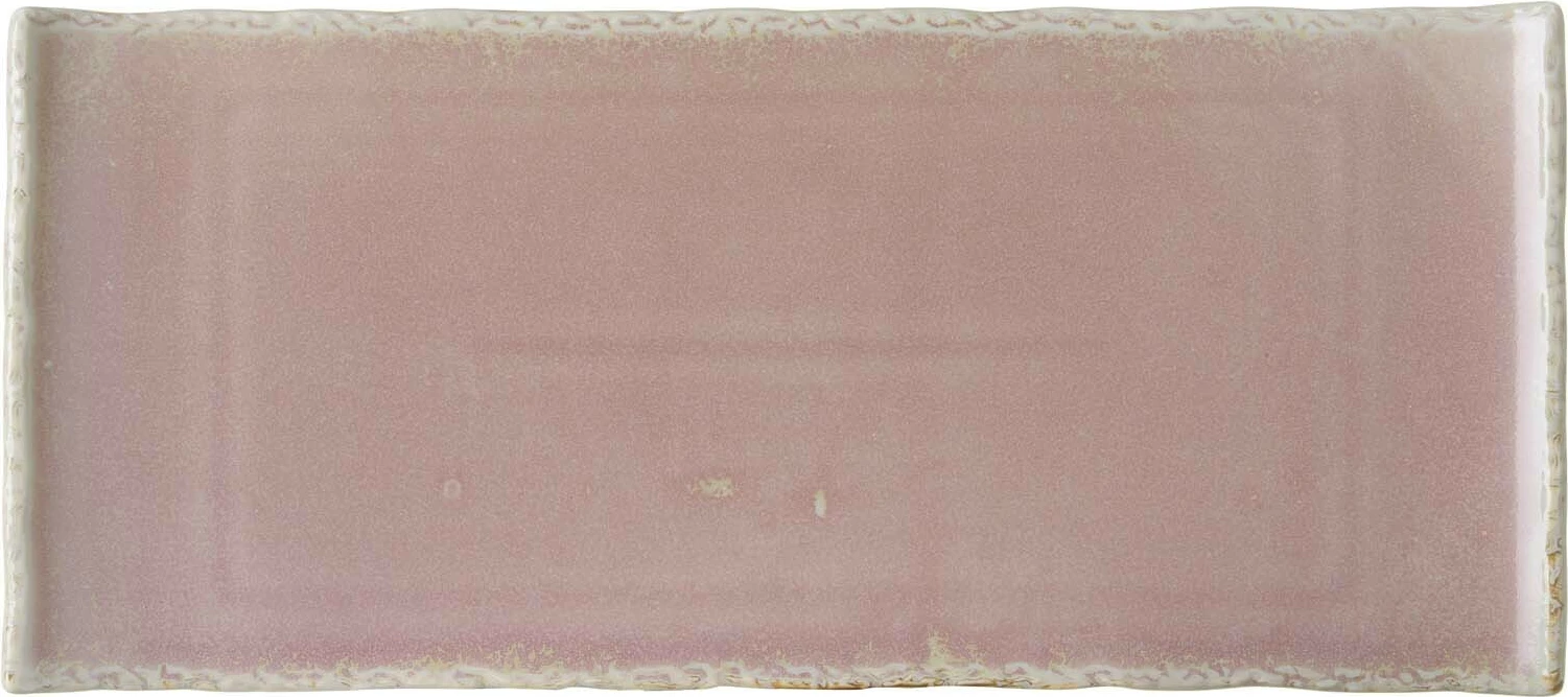 Pjatë drejtkëndore Fine Dine Rosa 340x150 mm rozë, set 3 copë