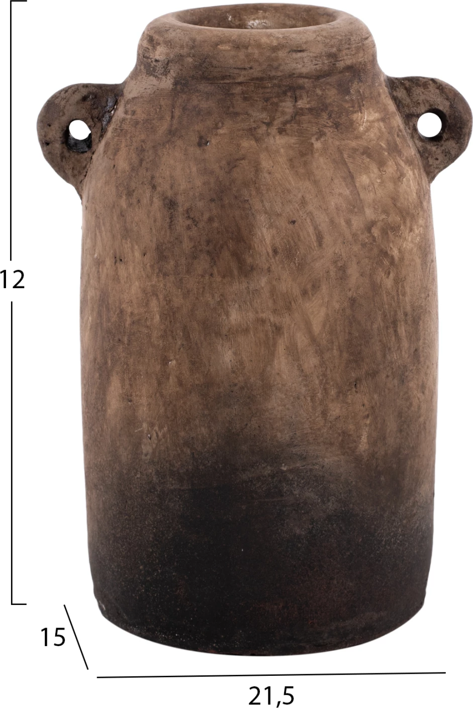 Vazo dekorative 3 copë FH7712 terrakota bezhë