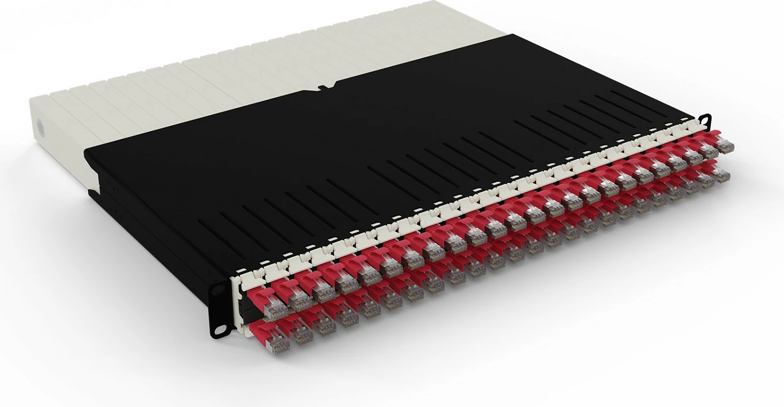 Sistem menaxhimi kabllosh PATCHBOX patchbox.one 8RU, Cat6a STP/U/FTP, 0.8 m, i kuq