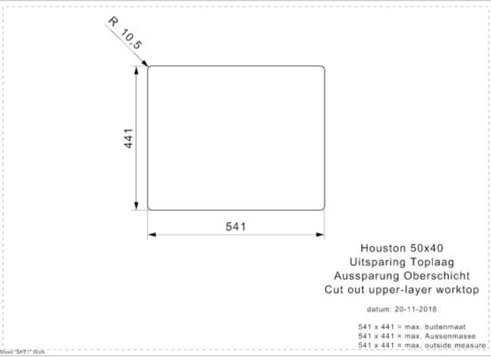 Lavaman inox, Houston 50