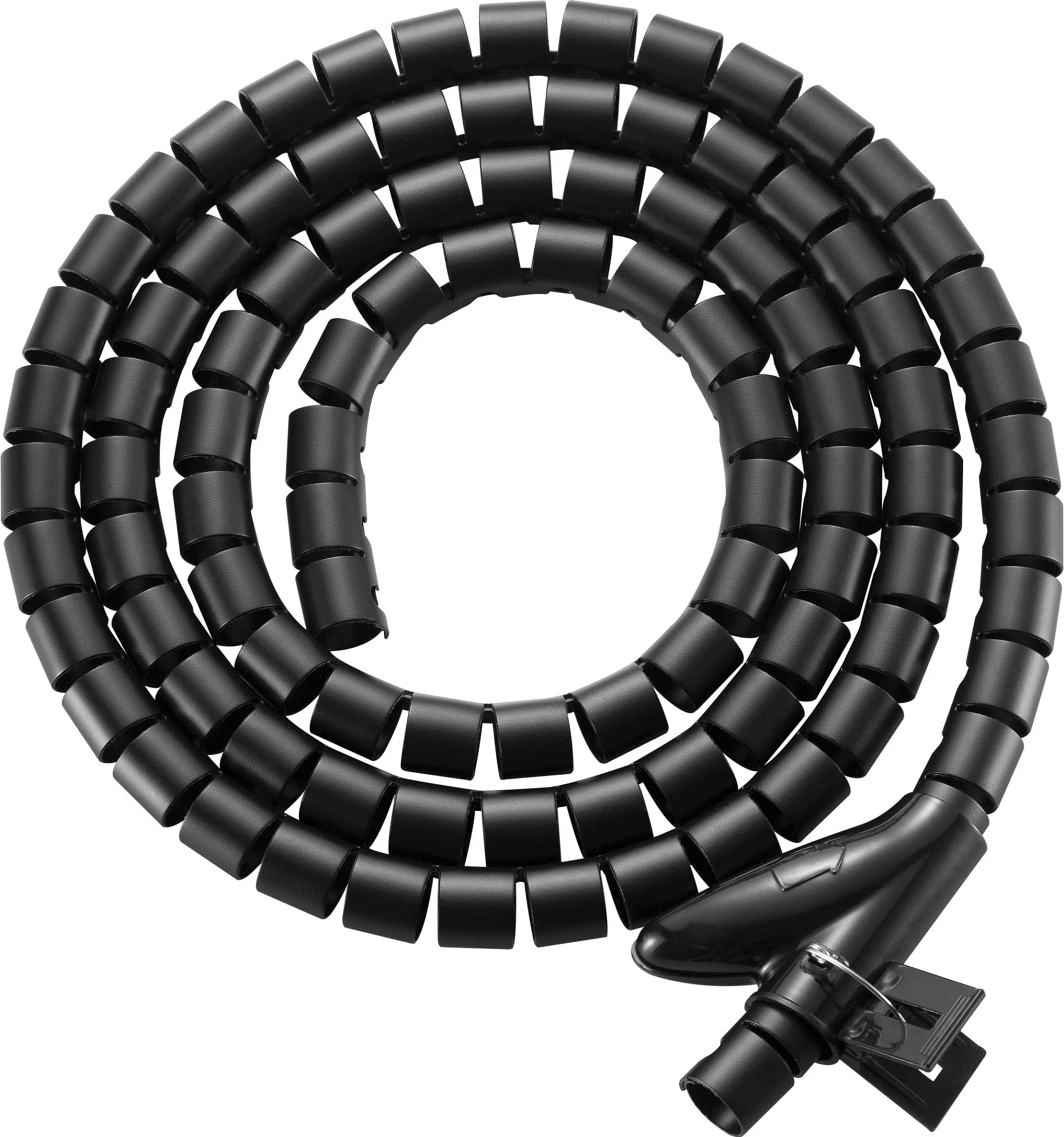 Mbështjellës spirale për kabllo EQUIP, 2.5 m, 20 mm, i zi