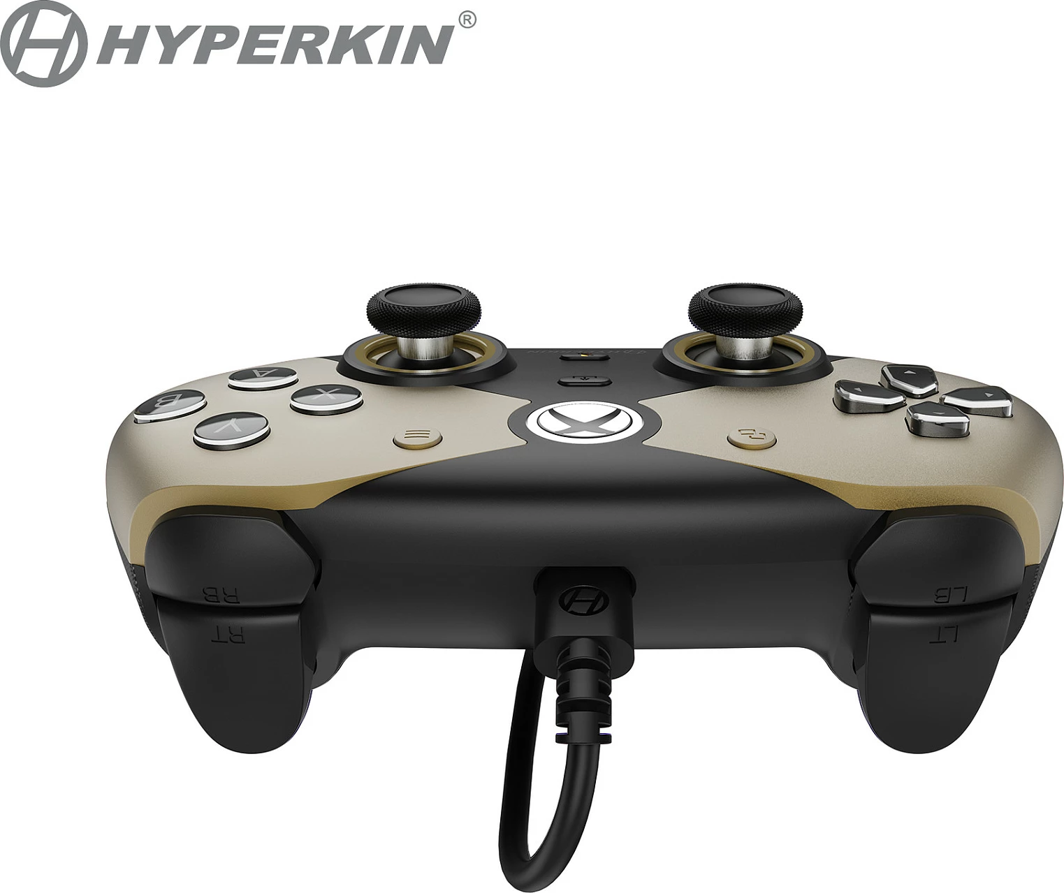 Kontroller lojërash Hyperkin Competitor, USB-C me kabllo, Hall sensor, vibrim, Gold/Black