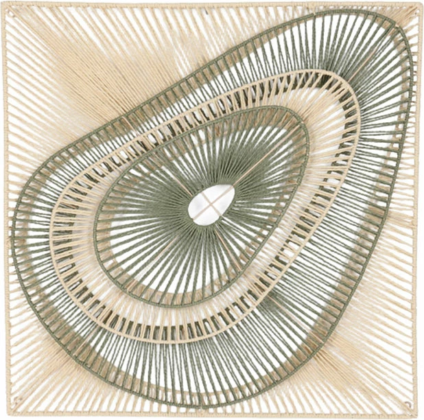 Dekor muror VEYA, letër, ngjyrë natyrale-mente, 80x5x80cm