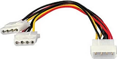 Kabllo e brendshme energjie Equip, 0.2m, 1x Molex 4-pin mashkull, 2x Molex 4-pin femër, multikolor