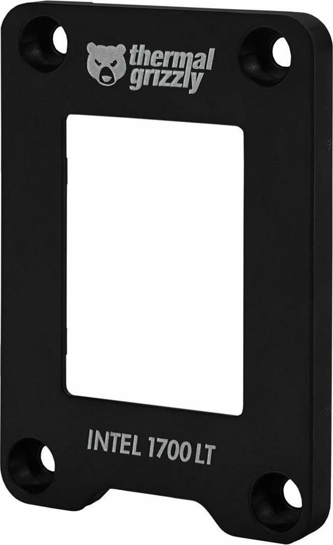 Kornizë kontakti CPU Thermal Grizzly Intel 1700 LT për LGA1700, e zezë, set me 4 vida + çelës imbus + Torx T20