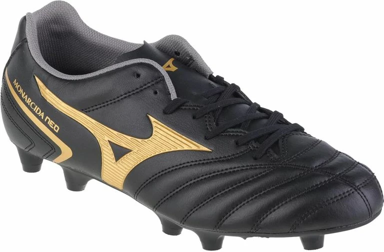 Atlete për meshkuj Mizuno Monarcida Neo II FG, të zezë me ari