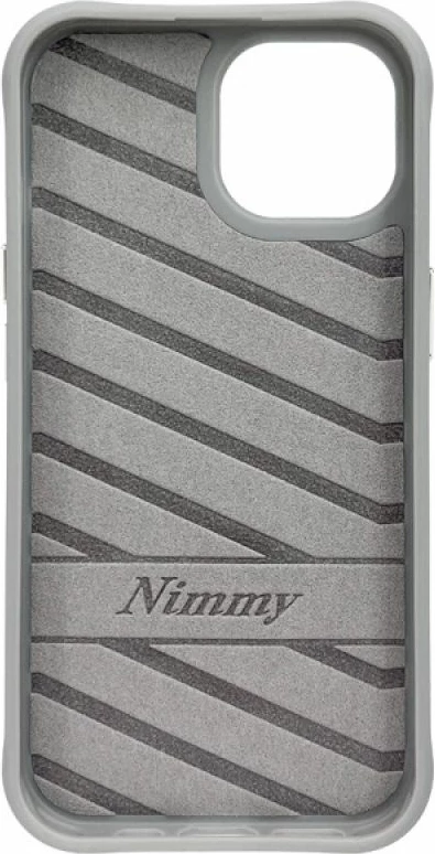 Kuti për iPhone 15 Nimmy Cool&Cute 2.0 Bear, gri