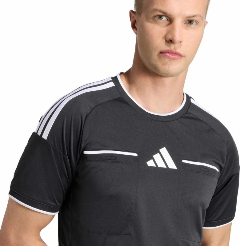 Fanellë gjyqtari adidas Referee 26 për meshkuj, e zezë
