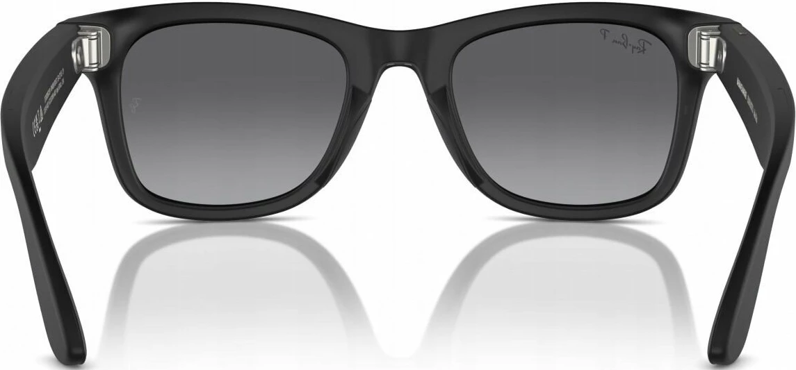 Syze dielli smart Ray-Ban Meta Wayfarer RW4008 601ST353, 32GB, kamerë 12MP, polarizuese UV400, me kasë karikimi + leckë, zezë mat/grafit